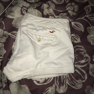 Hollister white shorts